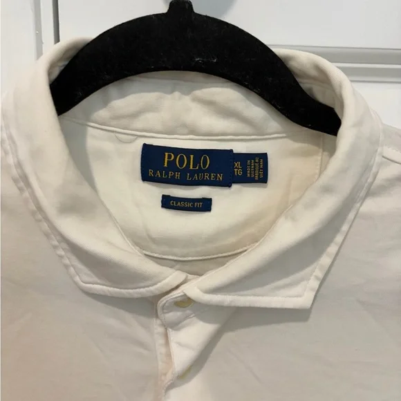Polo by Ralph Lauren Men's White Long Sleeve Polo - Picture 2 of 3